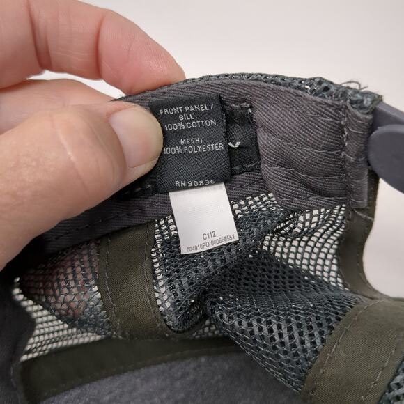 Port Authority Snapback Mesh Back Trucker Hat Gray One Size Colorblock - Picture 10 of 10